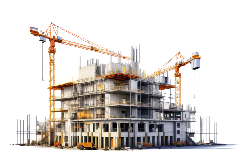 Строительная опалубка - изометрическая иллюстрация