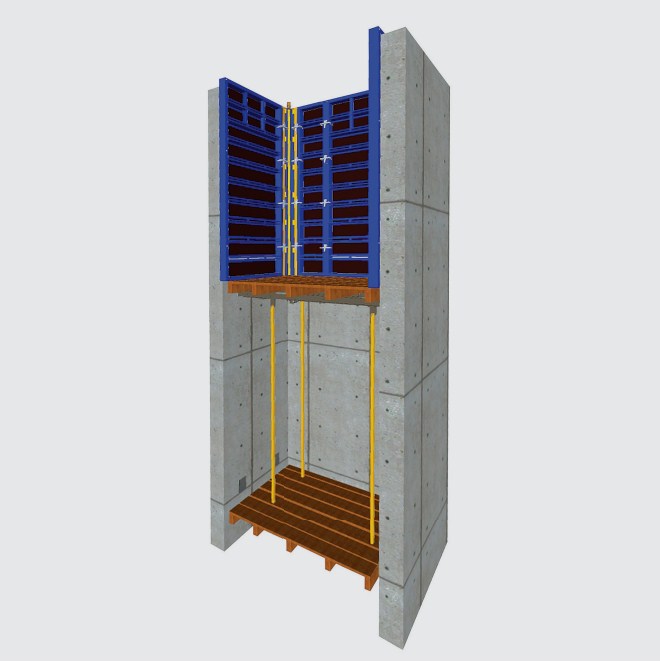 Шахтовые подмости EM TOP - применение